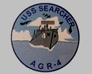 USS SEARCHER Emblem from YAGR Exhibit on the USS MASSACHUSETTS